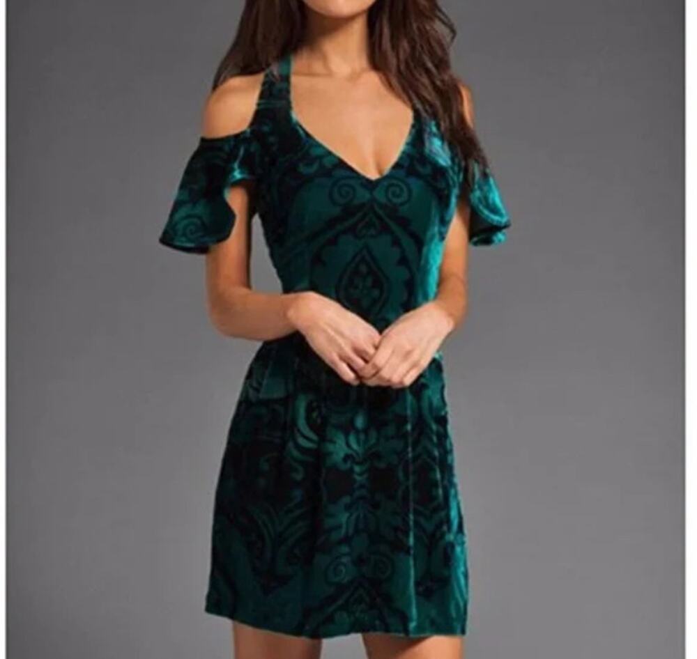 NWT Nanette Lepore for Neiman Marcus Velvet Dress size 8 Damsel in Distress